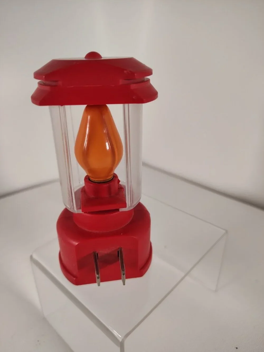 Super Rare Vtg Coleman Red Plug In Night Light WORKS